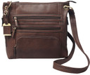 Bulldog BDP039 Cross Body Conceal Carry Purse For Small, Pistols & , Revolvers Brown Leather 14 in x 12 in x 3 in Includes Color Matched, Holster