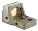 Trijicon 700210 RMR Dual Illuminated FDE 1 x 0.87 in x 0.63 in 9 MOA Green Dot, Red Dot Sight