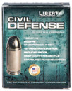 Liberty LACD40012 Civil Defense 40S&W 60gr Lead Free Fragmenting Hollow Point 20 Per Box/50 Case Centerfire, Handgun Ammunition