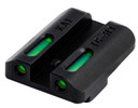 TruGlo TG13KA1A TFX Black | Green Tritium & Fiber Optic White Outline Front Sight Green Tritium & Fiber Optic Rear Sight Kahr Arms