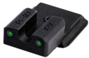 TruGlo TG231R2W Tritium Pro Black | Green Tritium White Outline Front Sight Green Tritium Rear Sight