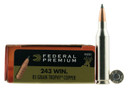 Federal P243TC1 Premium 243Win 85gr Trophy Copper 20 Per Box/10 Case Centerfire, Rifle Ammunition