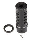 Spikes Tactical SBV1017 Dynacomp Extreme Muzzle Brake Black Nitride 416R Stainless Steel with 1/2 in-28 tpi Threads & 2.25 in OAL for 5.56x45mm NATO