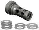 Yankee Hill 4302MB28A QD Light Tactical Muzzle Brake made of Black Finish Steel with 1/2 in-28 tpi Threads for 30 Cal AR-Platform