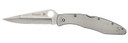 Spyderco C07P Police 4.13 in Folding Spear Point Plain VG-10 SS Blade Stainless Includes Pocket Clip, Knife