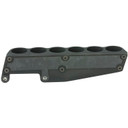 GG&G, Inc. Side Saddle, Fits Remington 870, 1100, 11-87 12 Gauge, Angle Facilitates Easy Bottom Loading of the Magazine Tube and Top Loading of the Chamber, Black GGG-1525