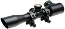 TruGlo TG8504BD Compact Black Anodized Matte Black 4x 32mm 1 in Tube Diamond Reticle, Shotgun Scopes