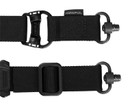 Magpul MAG518BLK MS4 Sling GEN2 made of Black Nylon Webbing with 1.25 in W, Adjustable One-Two Point Design & 2 QD Push Button Swivels for AR Platforms