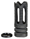 Yankee Hill 285C2 Phantom Flash Hider Black Steel with 1/2 in-28 tpi Threads & Teeth for 5.56x45mm NATO AR-Platform