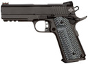 Rock Island 51994 Tac Ultra MS 10mm Auto Caliber with 4.25 in Barrel, 8+1 Capacity, Overall Black Parkerized Finish Steel, Picatinny Rail/Beavertail Frame, Serrated Slide & Black/Gray G10 Grip, Pistol