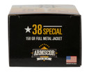 Armscor FAC3817N USA 38Special 158gr Full Metal Jacket 50 Per Box/20 Case Centerfire, Handgun Ammunition