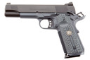 Wilson Combat CQBECFS9 CQB Elite Carry Sports South Exclusive 9mm Luger 10+1 5 in Stainless Match Grade Barrel, Black Serrated Carbon Steel Slide, Gray Carbon Steel Frame w/Beavertail, Black/Gray G10 Grip, Pistol