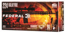 Federal F224VLKMSR1 Fusion MSR 224Valkyrie 90gr Bonded Soft Point 20 Per Box/10 Case Centerfire, Rifle Ammunition
