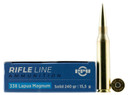 PPU PPM338 Match 338LapuaMag 240gr Copper Solid 10 Per Box/20 Case Centerfire, Rifle Ammunition