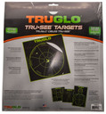 TruGlo TG15A6 Tru-See, Handgun Diagnostic Self-Adhesive Paper Universal Black/Green Bullseye Includes Pasters 6 Pack