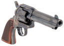 Taylors & Company 550180 Smoke Wagon 357 Mag Caliber with 4.75 in Blued Finish Barrel, 6rd Capacity Blued Finish Cylinder, Color Case Hardened Finish Steel Frame & Checkered Walnut Grip , Revolver