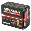 STREAK Ammunition Visual Ammunition, 380 ACP, 100 Grain, Total Metal Coating, Non-Incendiary Tracer, 20 Round Box 380100TMC-STRK-RED