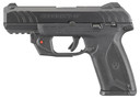 Ruger 3816 Security-9 9mm Luger 15+1 4 in Black Alloy Steel Barrel, Black Oxide Serrated Alloy Steel Slide, Black Polymer Frame w/Picatinny Rail, Black Textured Polymer Grip, Viridian E-Series Red Laser, Right Hand, Pistol