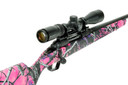 Savage Arms 57338 110 Apex Hunter XP 7mm-08 Rem 4+1 20 in, Matte Black Metal, Muddy Girl Synthetic Stock, Vortex Crossfire II 3-9x40mm Scope, Rifle