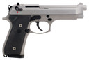 Beretta JS92F510CA 92FS Inox *CA Compliant Full Size 9mm Luger 10+1 4.90 in Satin Stainless Barrel, Serrated Slide & Alloy Frame, Black Stippled Rubber Grips, Pistol