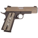 Taurus PT1911, Single Action Only, Semi-automatic, Metal Frame Pistol, Full Size, 45 ACP, 5 in Barrel, Steel, Cerakote Finish, Desert Sand Slide, Black Frame, Custom VZ Grip, Novak Sights, Manual Thumb Safety, 8 Rounds, 1 Magazine 1-191101S-VZ