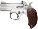 Bond Arms BASS Snakeslayer Original Derringer Single 357 Magnum 2rd 3.50 in Barrel, Stainless Metal Finish, Blade Front/Fixed Rear Sights, Extended Rosewood Grip, Removeable Trigger Guard, Break-Action, Handgun