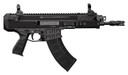 CZ-USA 91460 Bren 2 MS 7.62x39mm Caliber with 9.50 in Barrel, 30+1 Capacity, Overall Black Finish, Carbon Fiber Receiver, Ambi Mag Release, Stippled Black Polymer Grip Right Hand, Pistol