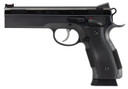 CZ-USA 91731 A01-LD Custom Full Size Frame 9mm Luger 19+1, 4.93 in Black Match Grade Bull Steel Barrel, Blued Serrated Steel Slide & Frame w/Beavertail, Black Checkered Grip, Pistol