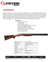Stevens 22179 555 E 16 Gauge 3 in 28 in Over/Under Vent Rib Barrel, Silver Engraved Receiver, Oiled Turkish Walnut, Includes Five Chokes, Hand, Shotgun
