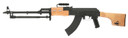 Century Arms RI3322N AES 10B 7.62x39mm 30+1 21.50in Heavy Barrel w/AK Slant Muzzle Brake, Black Stamped Receiver, Wood Clubfoot Stock, Black Polymer Grip (Romanian Built)