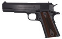 Colt Mfg O1911C 1911 Government 45 ACP 7+1, 5 in Stainless National Match Barrel, Blued Serrated Steel Slide & Frame w/Beavertail Double Diamond Checkered Rosewood Grip, Pistol