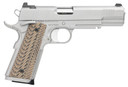 Dan Wesson 01815 Specialist 10mm Auto 8+1 5 in Stainless Steel Barrel, Bead Blasted Serrated Stainless Steel Slide, Stainless Steel Frame w/Beavertail & Picatinny Rail, Black/Brown G10 Grip, Pistol