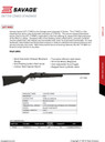 Savage Arms 47700 A17 Semi-Auto 17 HM2 Caliber with 10+1 Capacity, 20 in Barrel, Matte Black Metal Finish & Matte Black Synthetic Stock Right Hand (Full Size), Rifle