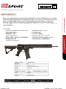 Savage Arms 22970 MSR 15 Recon 2.0 5.56x45mm NATO 30+1 16.13 in Carbon Steel Barrel, Aluminum Receiver, Matte Black Adjustable Magpul Stock, Black Magpul Grip, Rifle
