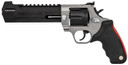 Taurus 2440065RH Raging Hunter 44 Rem Mag 6rd 6.75 in Picatinny Rail/Ported Barrel, Matte Black Oxide Finish Cylinder, Matte Finish Stainless Steel Frame & Black Rubber with Integrated Red Cushion Insert Grip , Revolver