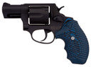 Taurus 2856021MVZ16 856 38 Special +P Caliber with 2 in Barrel, 6rd Capacity Cylinder, Overall Matte Black Finish Carbon Steel & Blue VZ Cyclone Grip , Revolver