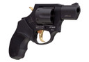 Taurus 2856021ULGLD 856 Ultra-Lite 38 Special Caliber with 2 in Barrel, 6rd Capacity Cylinder, Overall Matte Black Metal Finish, Gold Trigger/Hammer Frame & Finger Grooved Black Rubber Grip , Revolver