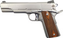Rock Island 51414 Rock Standard FS *CA Compliant 45 ACP Caliber with 5 in Barrel, 8+1 Capacity, Overall Matte Stainless Steel Finish, Beavertail Frame, Serrated Slide & Double Checkered Wood Grip, Pistol