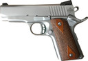 Rock Island 51868 Rock Standard CS *CA Compliant 45 ACP Caliber with 3.63 in Barrel, 7+1 Capacity, Overall Matte Stainless Steel Finish, Beavertail Frame, Serrated Slide & Double Diamond Checkered Wood Grip, Pistol