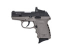 SCCY Industries CPX2CBSGRDE CPX-2 RD 9mm Luger Caliber with 3.10 in Barrel, 10+1 Capacity, Gray Finish Frame, Serrated/Optic Cut Black Nitride Slide, Finger Grooved Polymer Grip & No Manual Thumb Safety Includes Crimson Trace CTS-1500 Red Dot, Pistol
