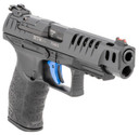 Walther Arms 2849640 PPQ M2 Q5 Match 9mm Luger 10+1, 5 in Black Polygonal, Rifled Barrel, Matte Black Tenifer Optic Cut/Ported/Serrated Steel Slide, Black Polymer Frame w/Picatinny Rail, Black Finger Grooved Grip, Firing Pin Safety, Pistol