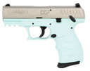 Walther Arms 5082512 CCP M2 380 ACP 8+1, 3.54 in Stainless Steel Barrel, Serrated Stainless Steel Slide, Angel Blue Polymer Frame w/Picatinny Rail, Angel Blue Finger Grooved Grip, Manual Thumb Safety, Pistol