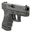 Glock UG3050201 G30 Gen4 Sub-Compact 45 ACP 10+1 3.78 in Black Polygonal, Rifled Barrel, Matte Black Serrated Slide, Black Polymer Frame w/Picatinny Rail, Black Textured Finger Grooved w/Interchangeable Backstrap Grip, Right Hand, USA Made, Pistol