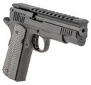 Rock Island 56790 XT Magnum Pro 22 Mag 14+1 5 in All Black Pakerized Bull w/Accessory Rail Barrel & Serrated Slide, Steel Frame w/Beavertail Black G10 Grip, Pistol