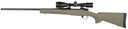 Howa HGP27MMG M1500 Gamepro Gen2 7mm Rem Mag 3+1 24 in Threaded Barrel, Blued Metal Finish, Green Fixed Hogue Pillar-Bedded Overmolded Stock, Includes GamePro 4-12x40mm Scope, Rifle