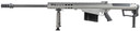 Barrett 18067 M107A1 50 BMG 10+1 29 in Chrome-Lined Fluted Barrel, Four Port Cylindrical Muzzle Brake, Tungsten Gray Cerakote Aluminum Receiver, Tungsten Gray Fixed Stock w/Thermal-Guard Cheek Piece & Sorbothane Recoil Pad, Rifle
