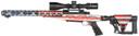 Howa HFLG65C16 M1500 APC Chassis Gen2 6.5 Creedmoor 10+1 16.25 in Barrel, American Flag Cerakote Receiver, American Flag 6 Position Luth-AR MBA-4 with Aluminum Chassis Stock, Black Polymer Grip, Rifle