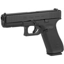 Glock 17 Gen5, Striker Fired, Semi-automatic, Polymer Frame Pistol, Full Size, 9MM, 4.49 in Barrel, nDLC Finish, Black, Fixed Sights, 17 Rounds, 2 Magazines, Right Hand G17517AUT