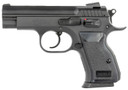 Tanfoglio TFCOMBATC9 Combat Compact Frame 9mm Luger 13+1, 3.62 in Stainless Steel Barrel, Black Serrated Steel Slide & Frame w/Beavertail, Black Polymer Grip, Pistol