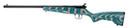 Savage Arms 13802 Rascal 22 LR Caliber with 1rd Capacity, 16.12 in Barrel, Matte Blued Metal Finish & Boyds Minimalist Gray/Teal Hybrid Stock Right Hand (Youth), Rifle